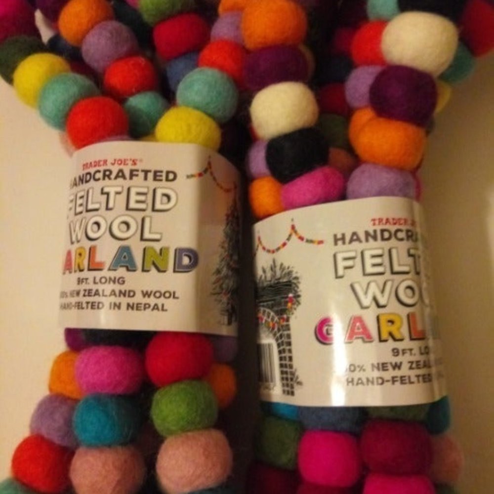 Trader Joes 9 Ft Garland! LOT of 2!